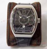 ZF Factory Swiss Copy Franck Muller Vanguard V45 Swiss 9015 Watch Black Gummy Strap